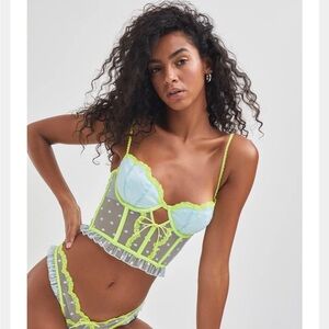 For love & lemons neon Dottie bustier small